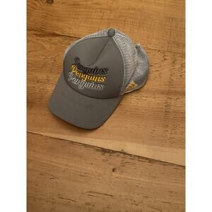 Adidas NHL Pittsburgh Penguins Trucker’s SnapBack Grey White One Size Adjustable